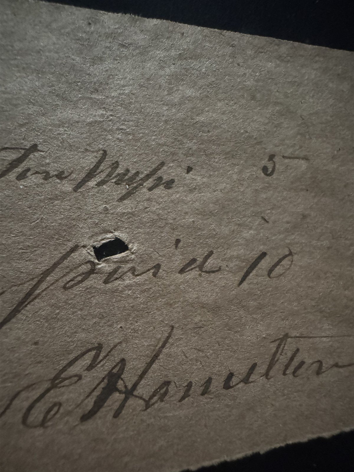 Confederate Manuscript Postal Slip Canton MS W.E. Hamilton Signed CSA ZAYIX