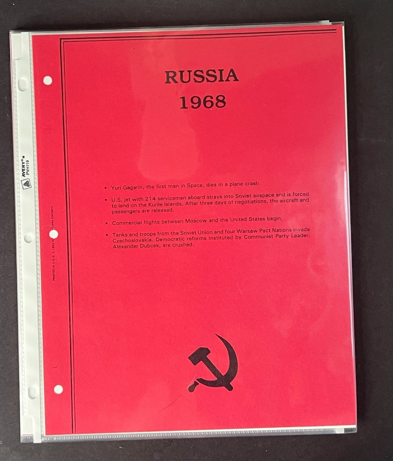 Russia 1968 Stamp Year Collection Album Pages $58 CV Mint/MNH ZAYIX