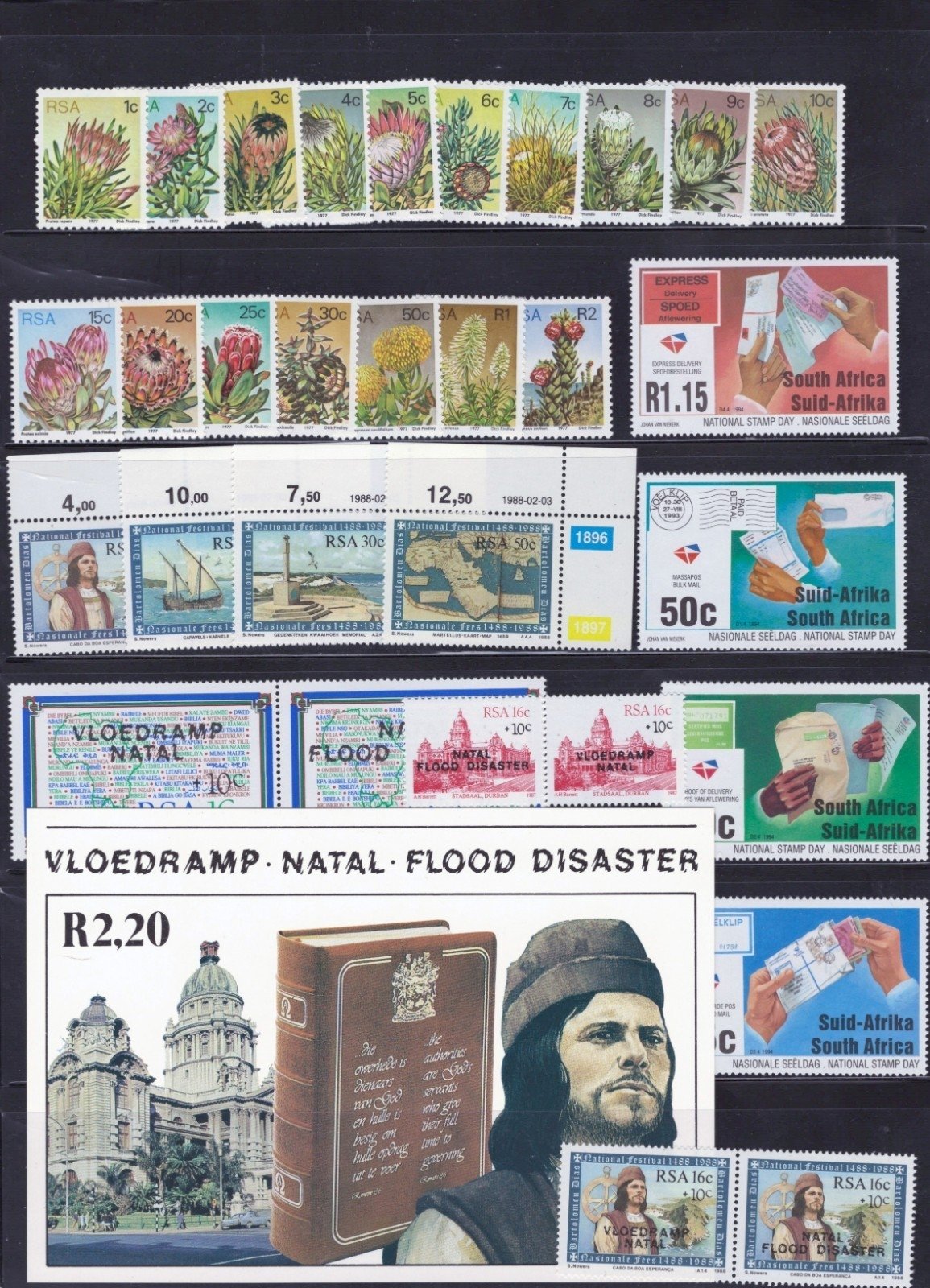 RSA South Africa Stamp Collection 8 Stock Page Sets Singles $149CV MNH/MH ZAYIX