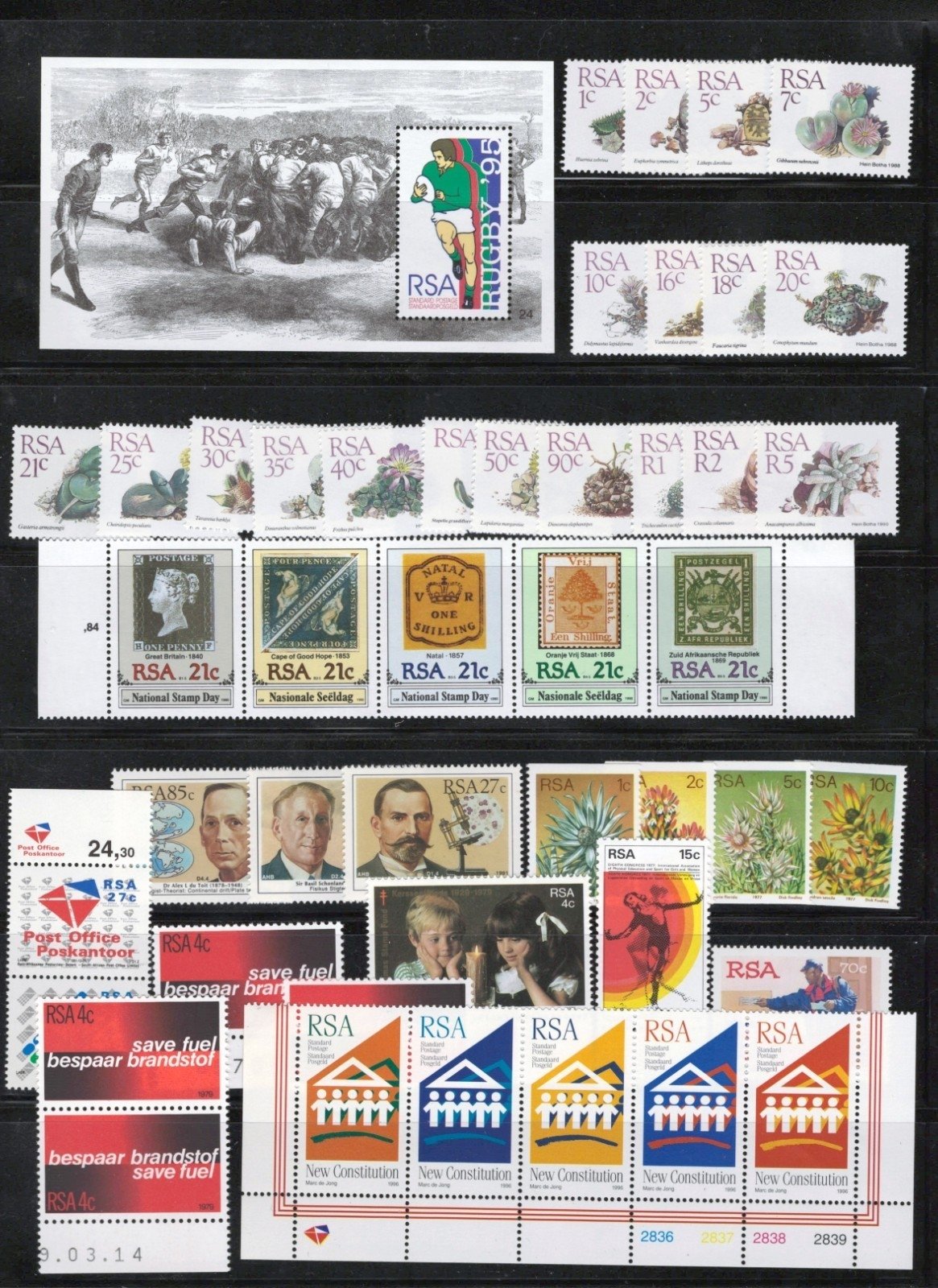 RSA South Africa Stamp Collection 8 Stock Page Sets Singles $149CV MNH/MH ZAYIX