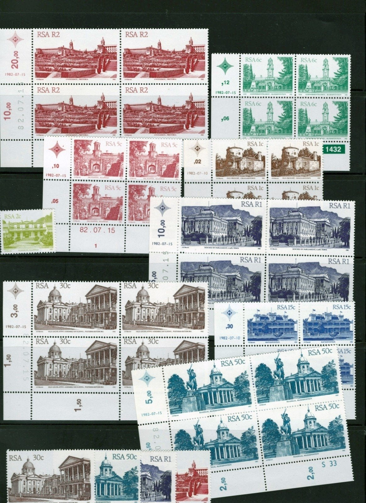 RSA South Africa Stamp Collection 2 Stock Page Sets Singles MNH/MH ZAYIX