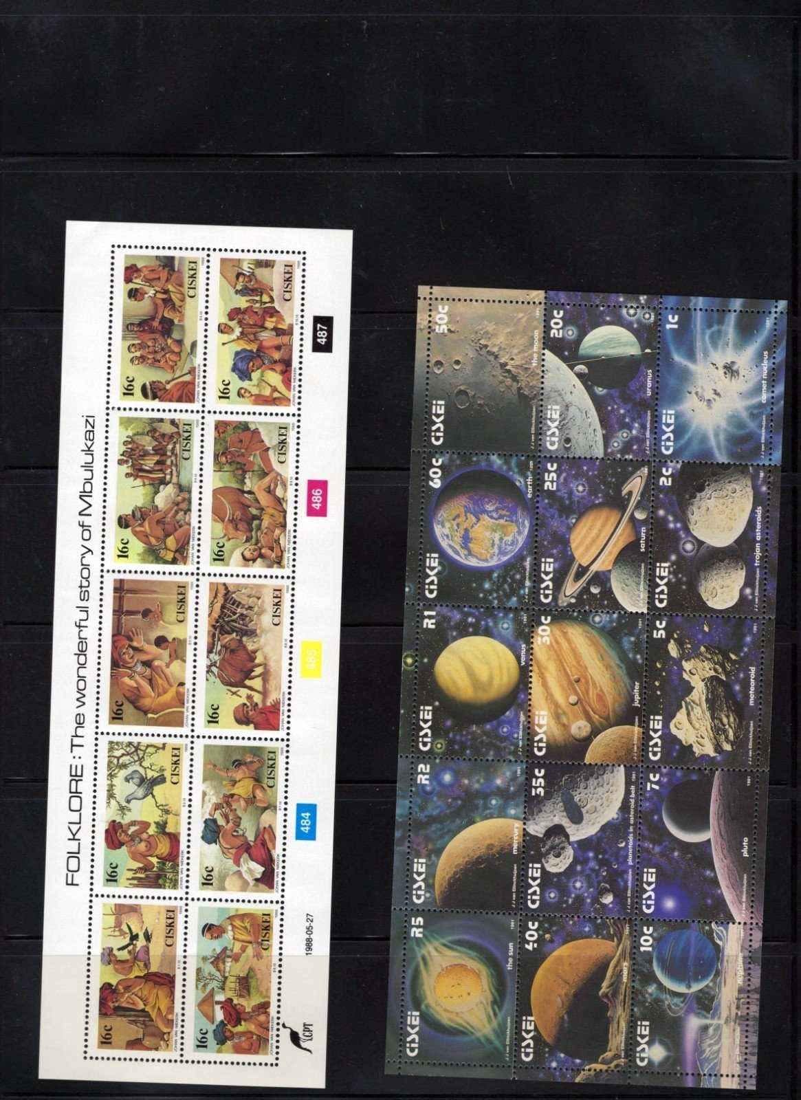 Ciskei Stamp Collection 7 Stock Pages Sets Singles $147 CV Mint/Used ZAYIX