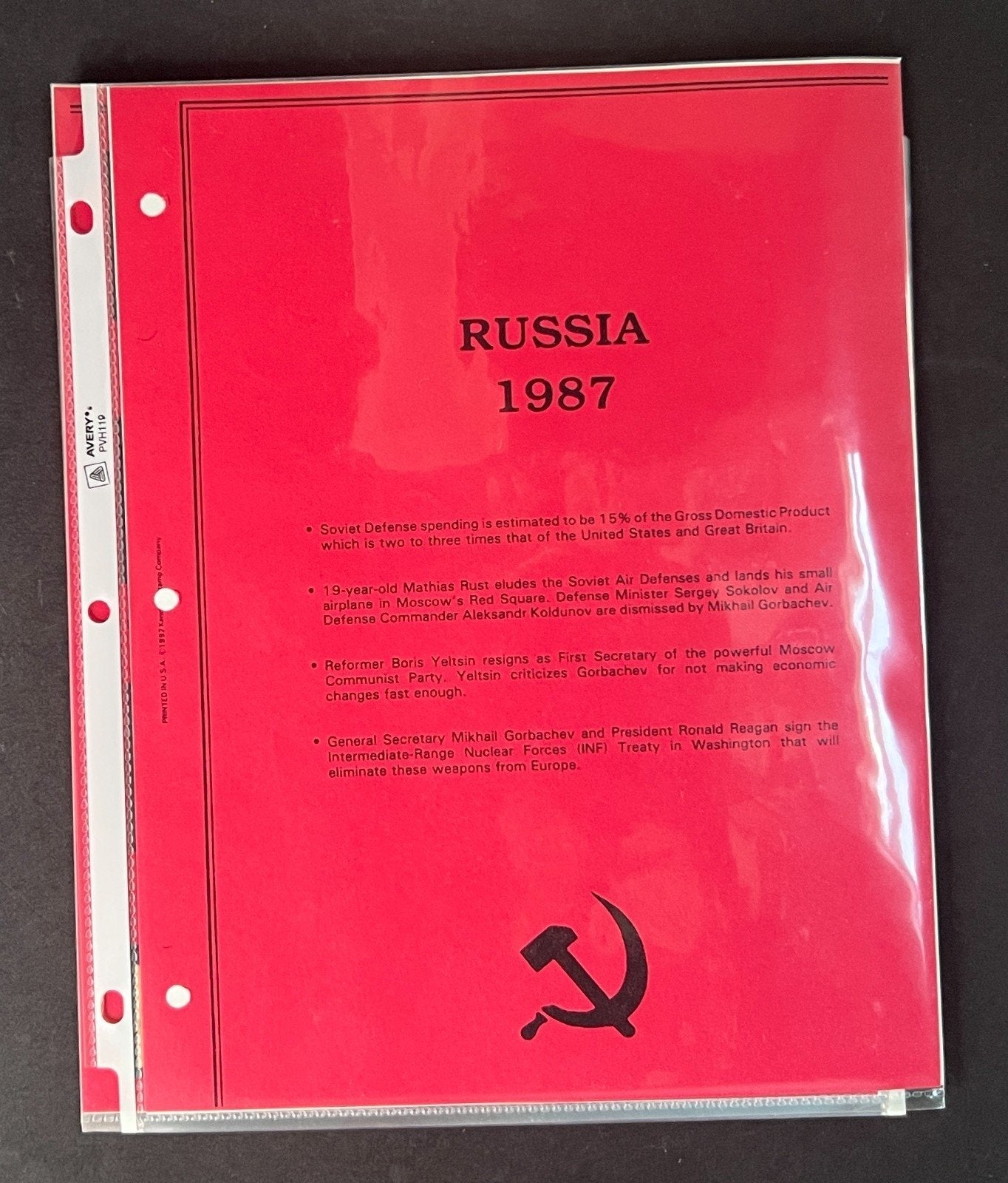 Russia 1987 Stamp Year Collection Album Pages Mint/MNH ZAYIX