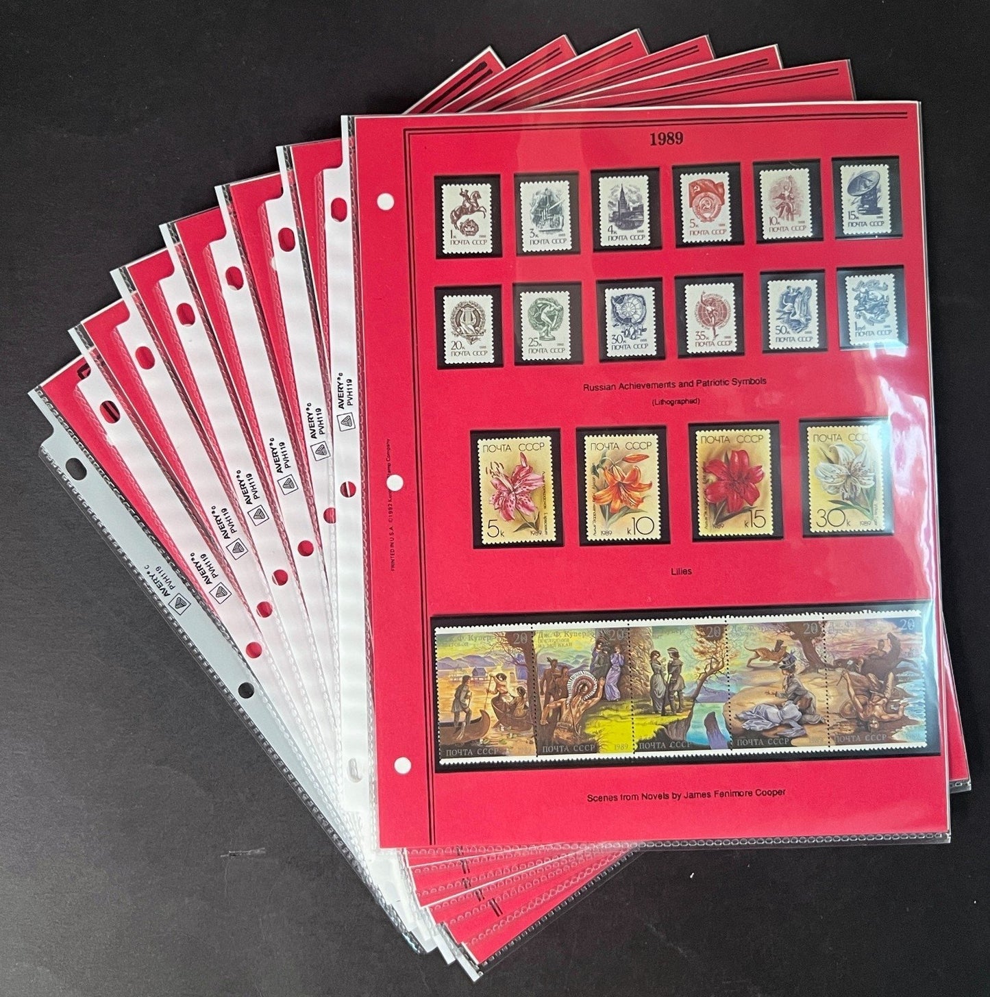 Russia 1989 Stamp Year Collection Album Pages Mint/MNH ZAYIX