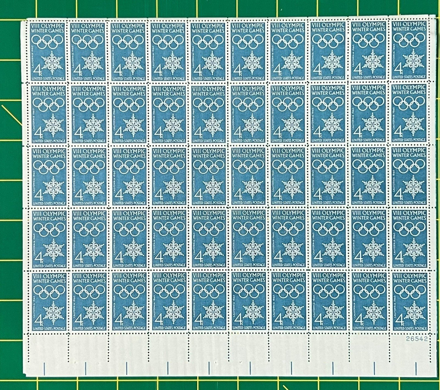 US 1146 Mint Sheet (MNH) 4-Cent Winter Olympics Squaw Valley 1960 ZAYIX