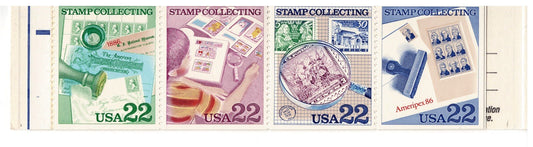 US 2201b / BK153a MNH Error Missing Black AMERIPEX 86 EFO Complete Booklet