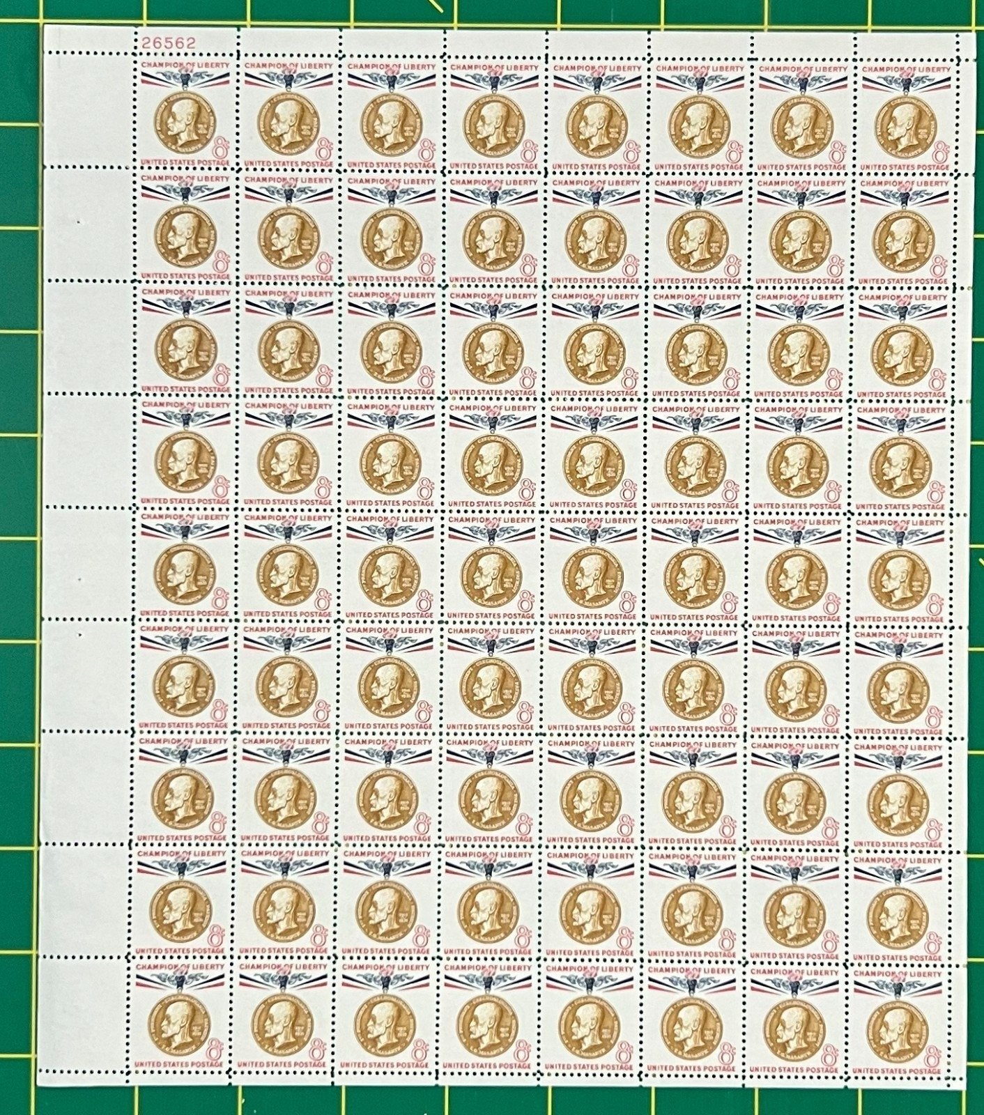 US 1148 Mint Sheet (MNH) Champion Of Liberty 8-Cent Thomas G Masaryk 1960 ZAYIX