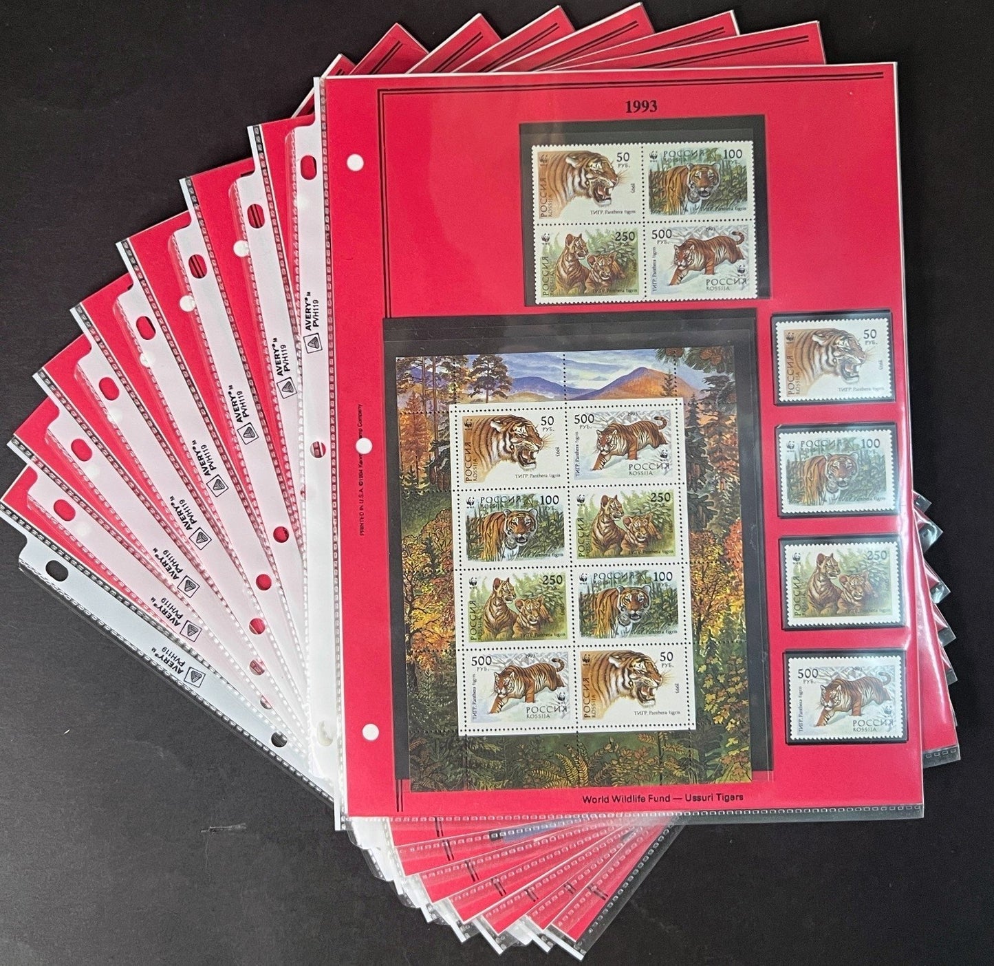 Russia 1993 Stamp Year Collection Album Pages $156 CV Mint/MNH ZAYIX