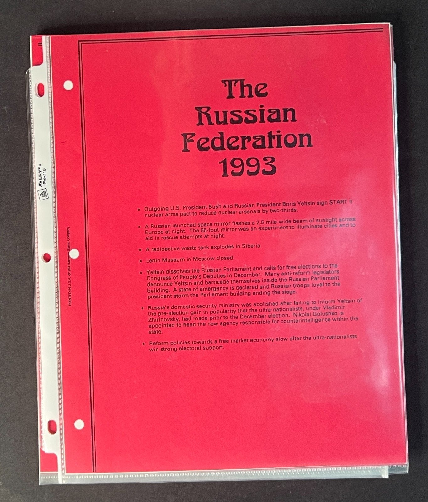 Russia 1993 Stamp Year Collection Album Pages $156 CV Mint/MNH ZAYIX
