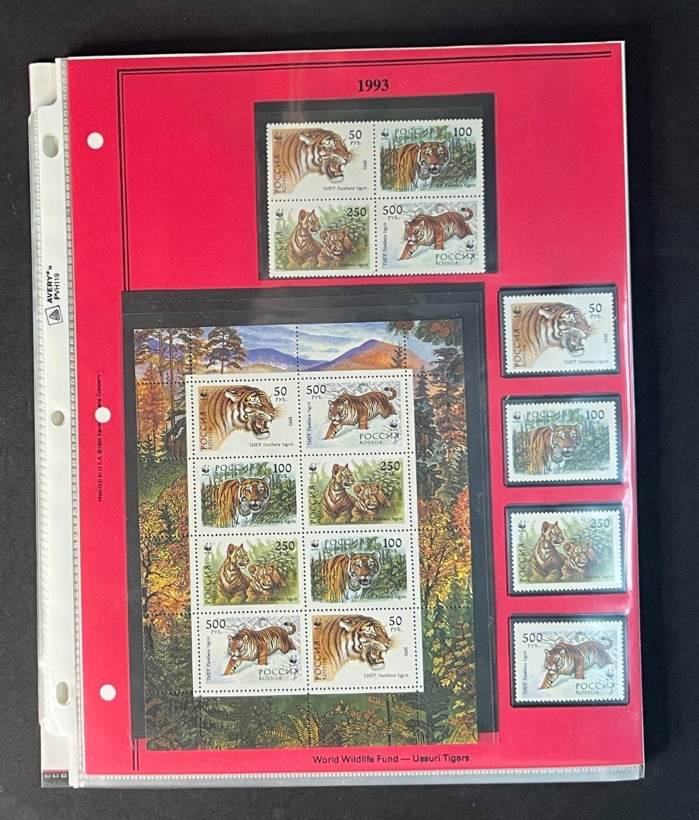 Russia 1993 Stamp Year Collection Album Pages $156 CV Mint/MNH ZAYIX