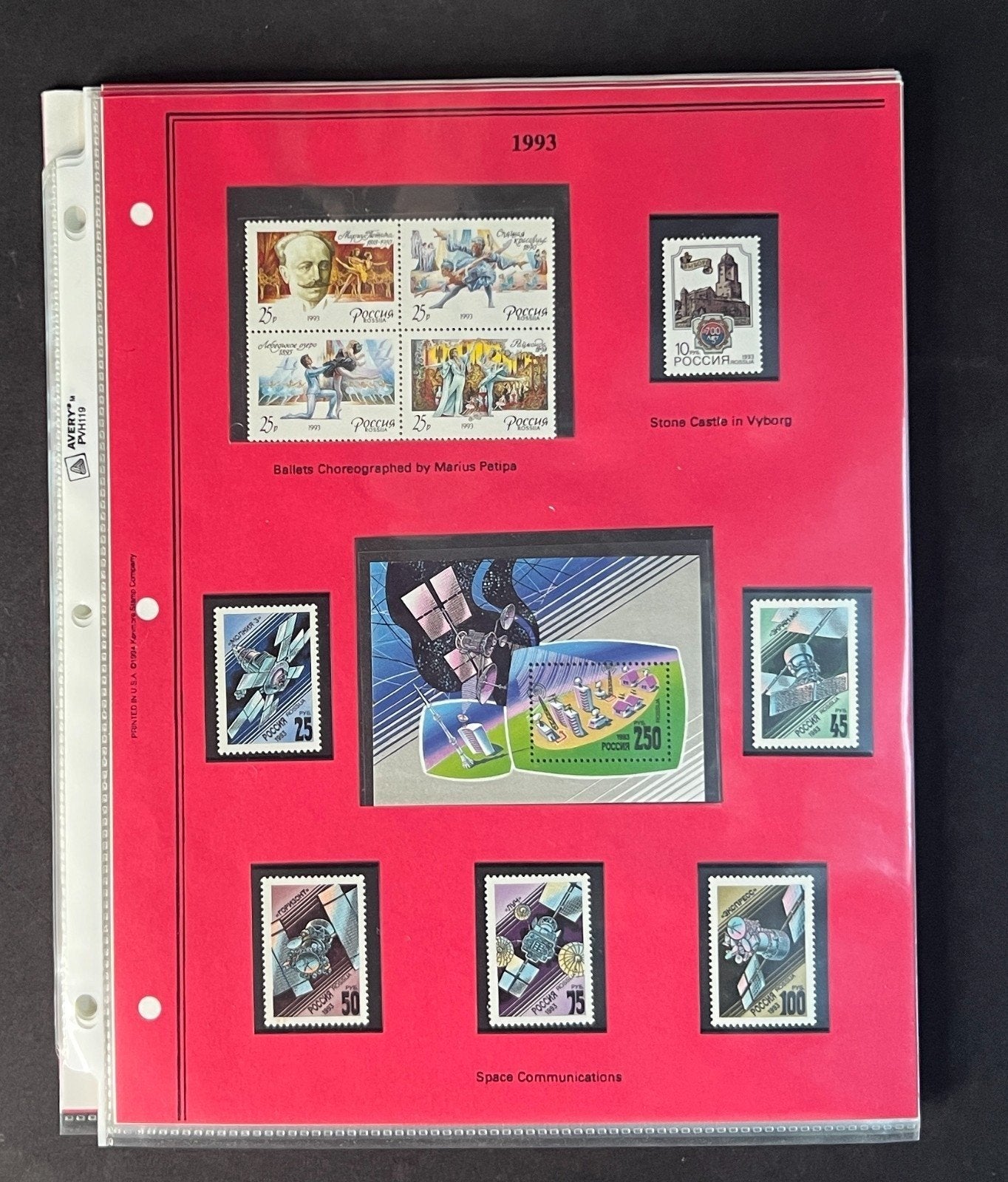 Russia 1993 Stamp Year Collection Album Pages $156 CV Mint/MNH ZAYIX