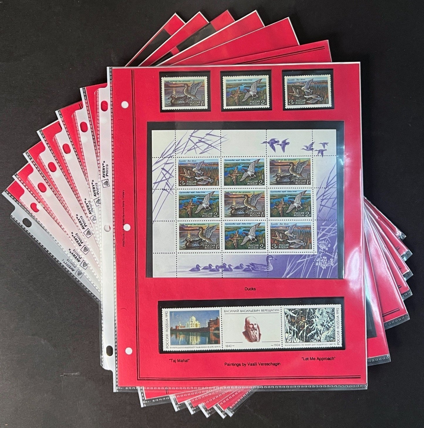 Russia 1992 Stamp Year Collection Album Pages $102 CV Mint/MNH ZAYIX