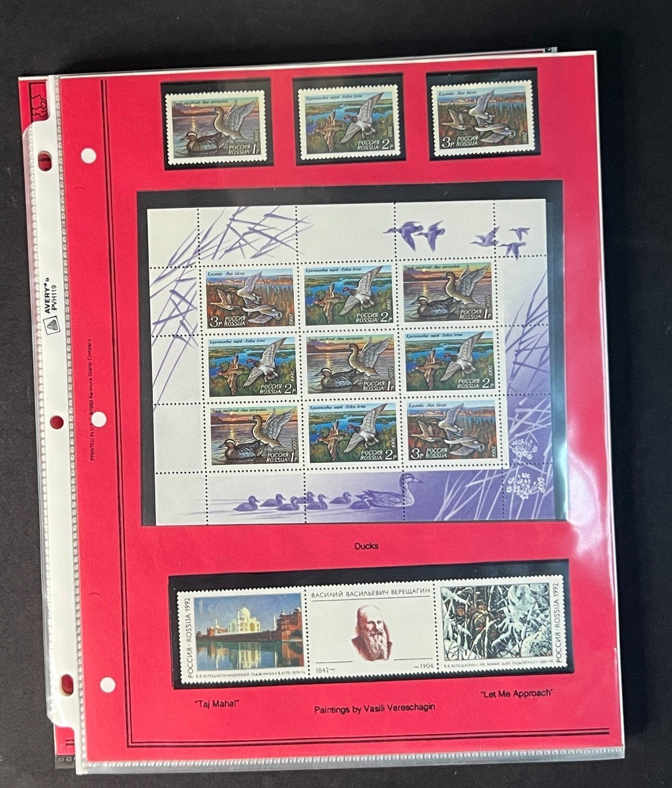 Russia 1992 Stamp Year Collection Album Pages $102 CV Mint/MNH ZAYIX