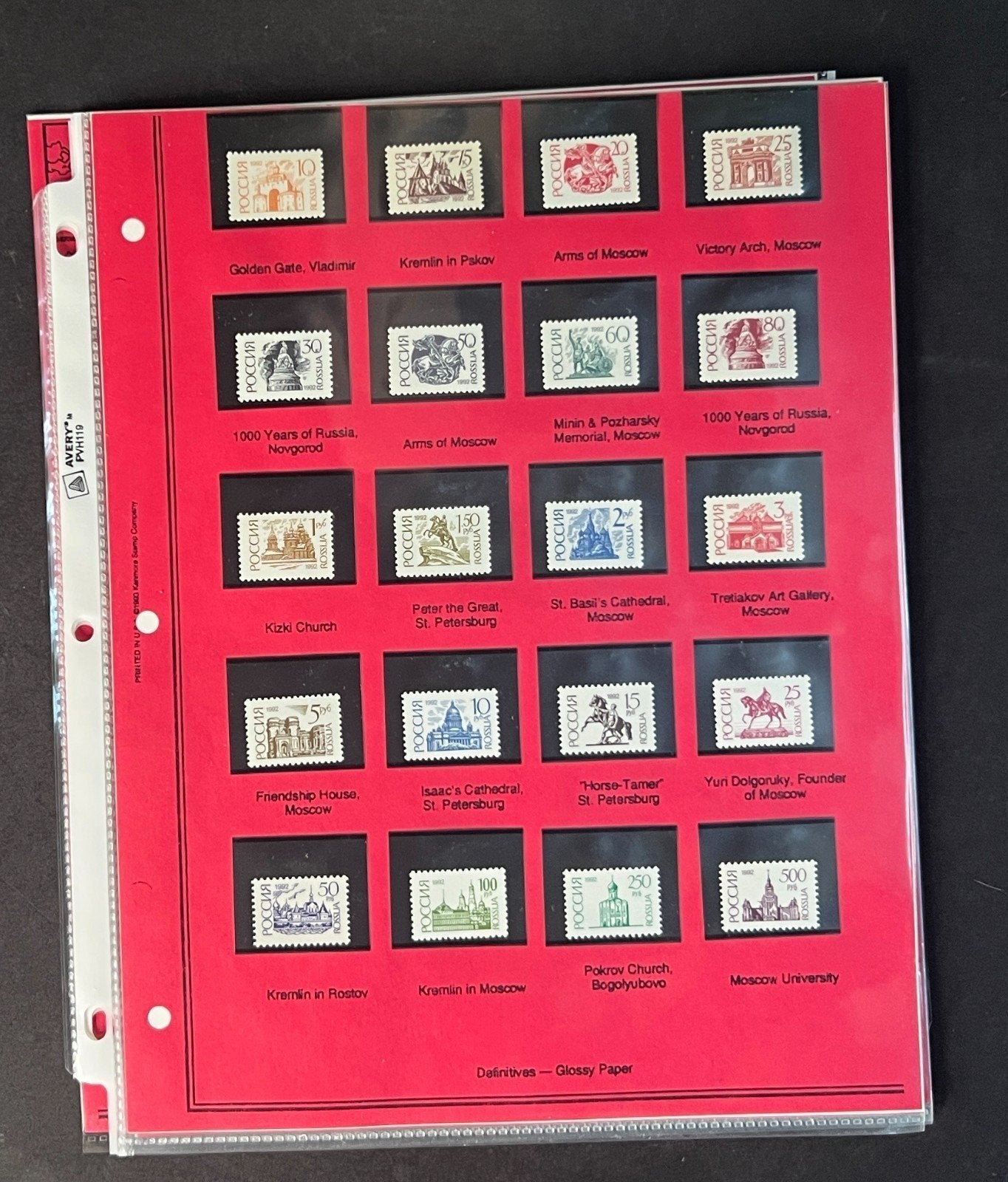 Russia 1992 Stamp Year Collection Album Pages $102 CV Mint/MNH ZAYIX