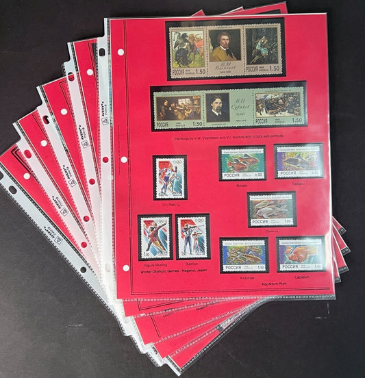 Russia 1998 Stamp Year Collection Album Pages $174 CV Mint/MNH ZAYIX