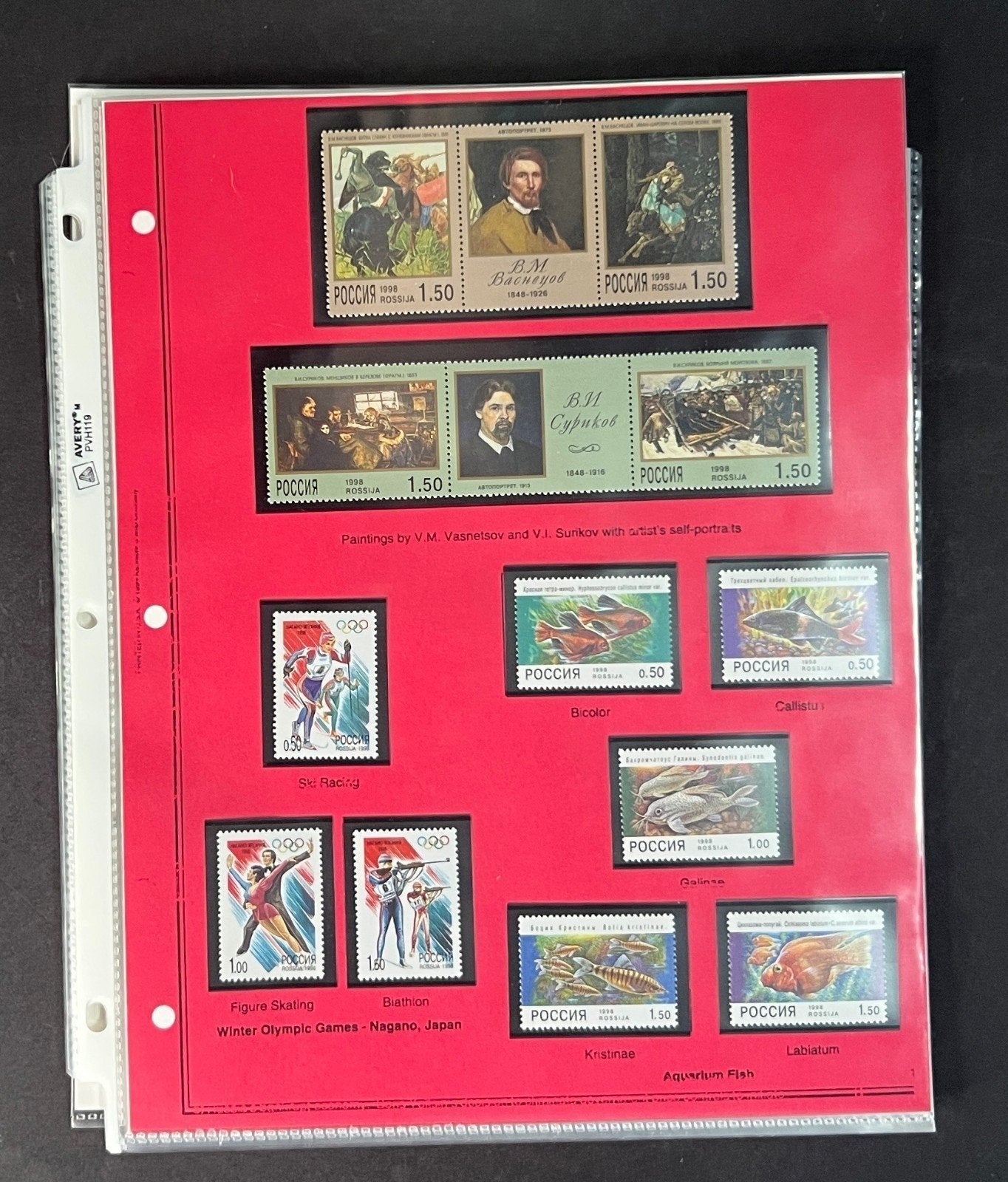 Russia 1998 Stamp Year Collection Album Pages $174 CV Mint/MNH ZAYIX