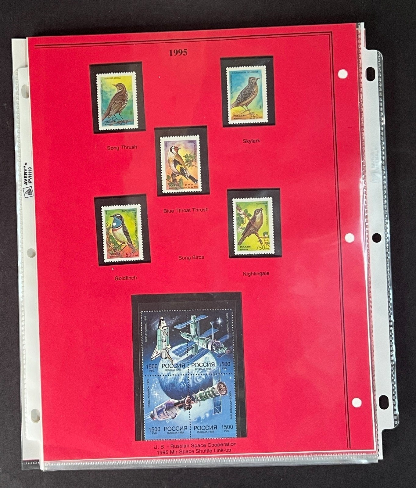Russia 1995 Stamp Year Collection Album Pages $175 CV Mint/MNH ZAYIX