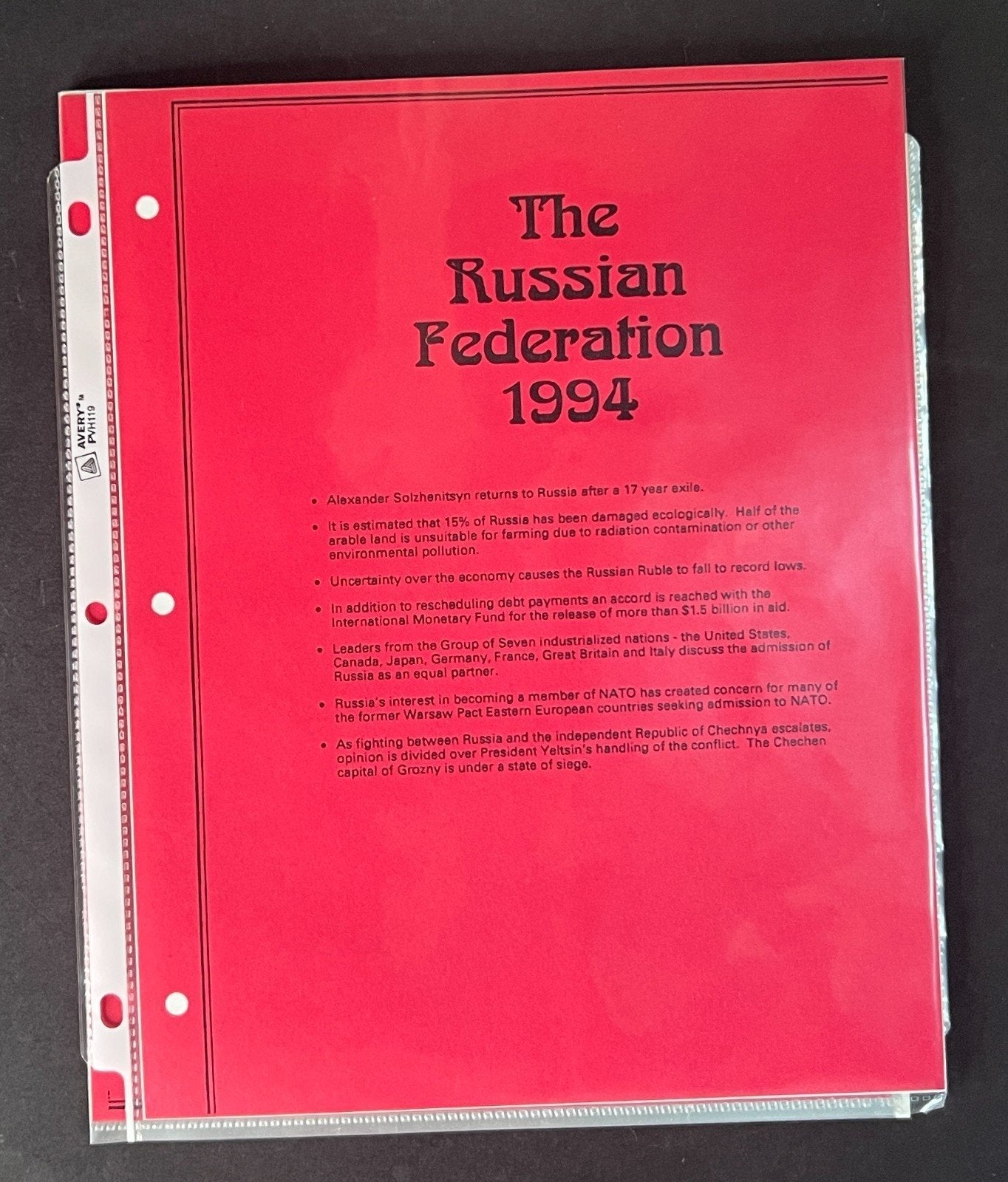 Russia 1994 Stamp Year Collection Album Pages $107 CV Mint/MNH ZAYIX