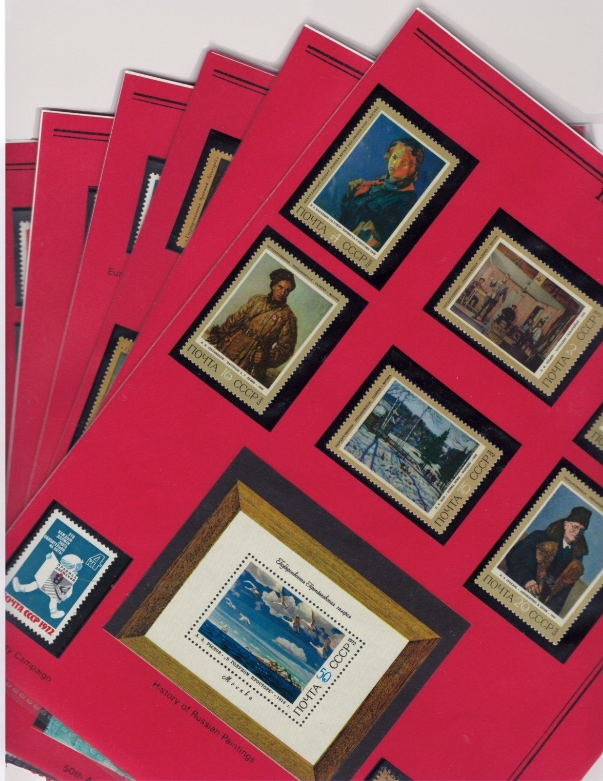 Russia 1972 Stamp Year Collection Album Pages $71 CV Mint/MNH ZAYIX