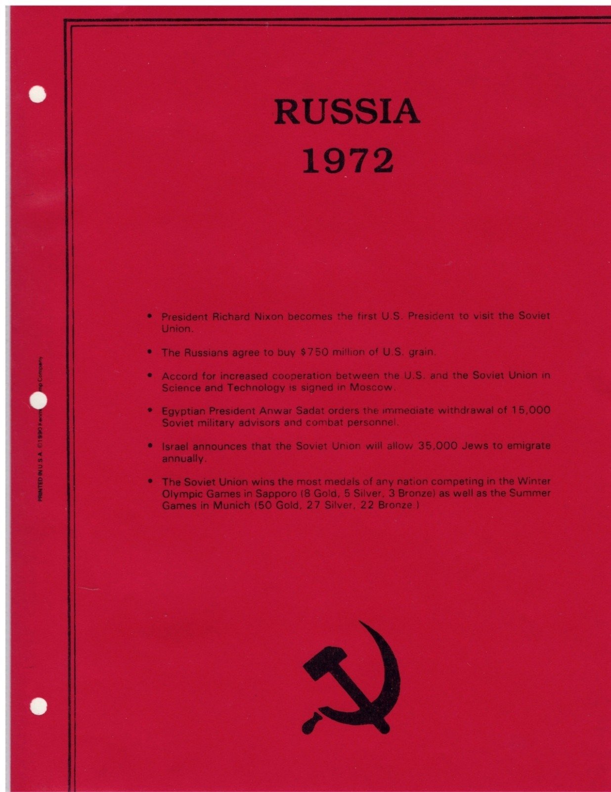 Russia 1972 Stamp Year Collection Album Pages $71 CV Mint/MNH ZAYIX