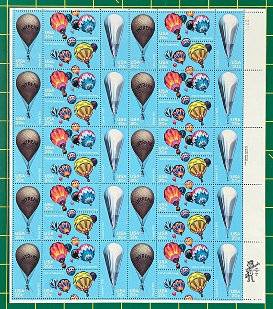 US 2032-35 Mint Sheet (MNH) Hot Air Ballooning Block-4 20-Cent 1983 ZAYIX