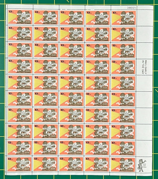 US 1727 Mint Sheet (MNH) Talking Pictures 50th Anniversary 13-Cent 1977 ZAYIX