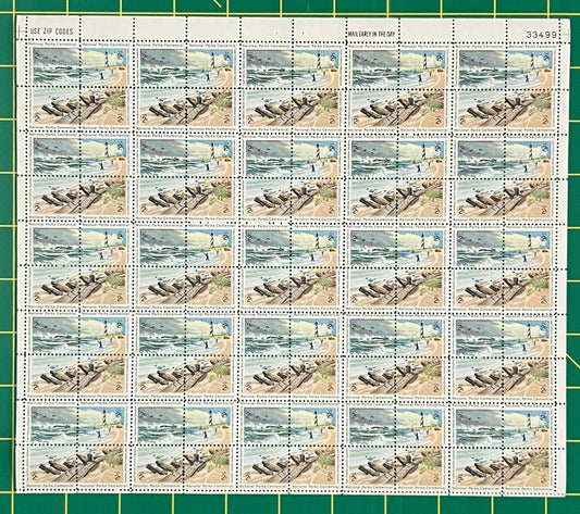 US 1448-1451 Mint Sheet (MNH) Cape of Hatteras Block of 4, 2-Cent 1972 ZAYIX
