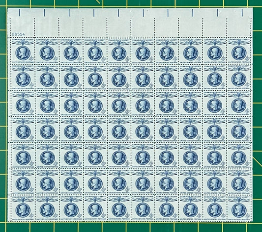 US 1147 Mint Sheet (MNH) Champion Of Liberty 4-Cent Thomas G Masaryk 1960 ZAYIX