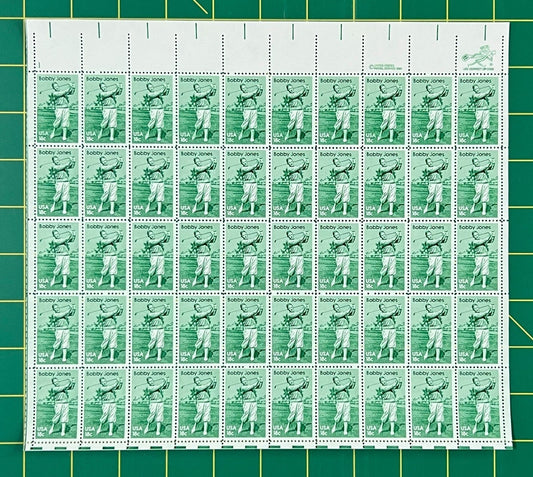 US 1933 Mint Sheet (MNH) Robert Bobby Jones Golf 18-Cent 1981 ZAYIX