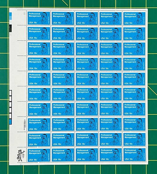 US 1920 Mint Sheet (MNH) Professional Management Education Centennial 1981 ZAYIX