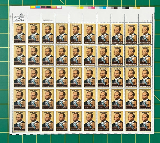 US 2044 Mint Sheet (MNH) Scott Joplin Black Heritage 20-Cent 1983 ZAYIX