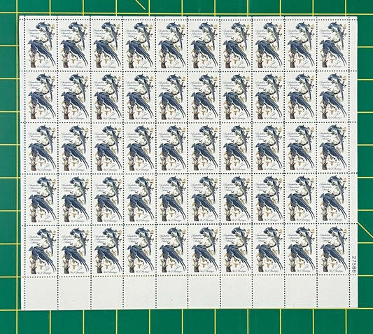 US 1241 Mint Sheet (MNH) John J Audubon Columbia Jays 5-Cent 1963 ZAYIX