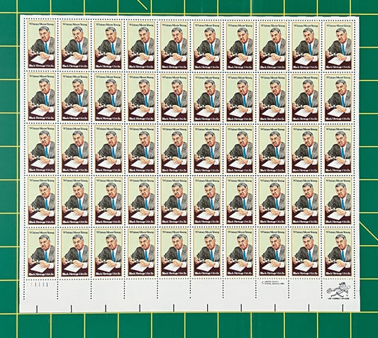 US 1875 Mint Sheet (MNH) Whitney Young Civil Rights 15-Cent 1981 ZAYIX
