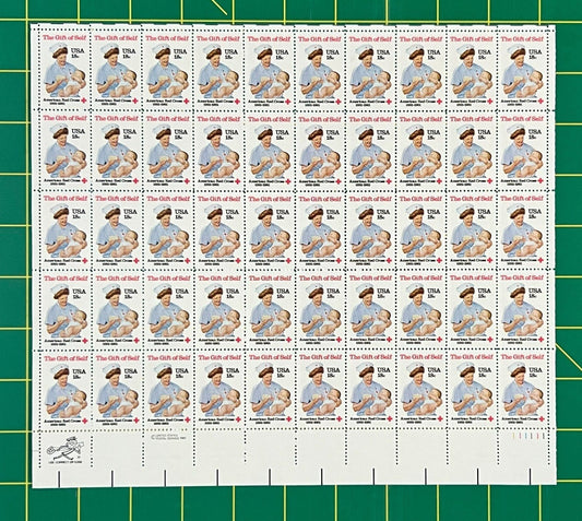 US 1910 Mint Sheet (MNH) American Red Cross Centennial 18-Cent 1981 ZAYIX