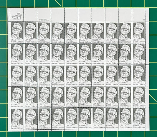 US 1874 Mint Sheet (MNH) Everett Dirksen Senator 15-Cent 1981 ZAYIX