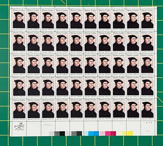 US 2065 Mint Sheet (MNH) Martin Luther Founder of Lutheran Church 1983 ZAYIX