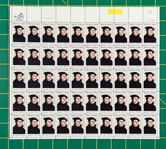 US 2065 Mint Sheet (MNH) Martin Luther Founder of Lutheran Church 1983 ZAYIX