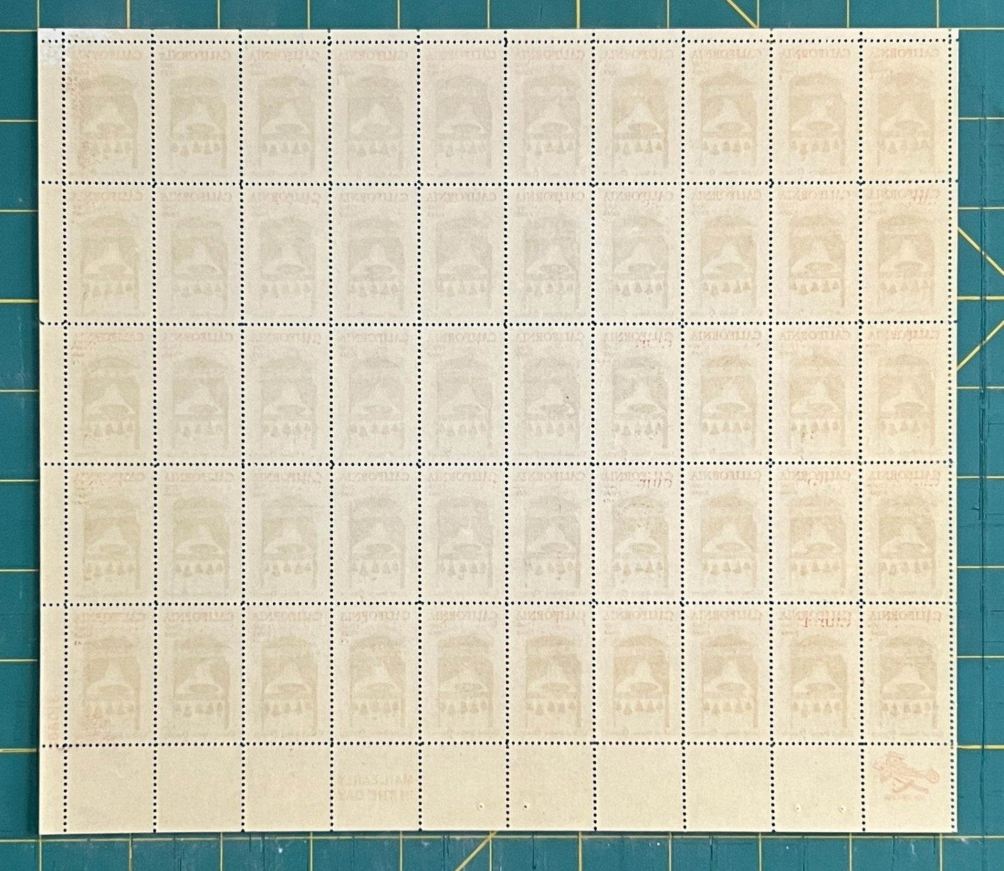 US 1373 Mint Sheet (MNH) California Settlement 200th Anniversary 6c 1969 ZAYIX