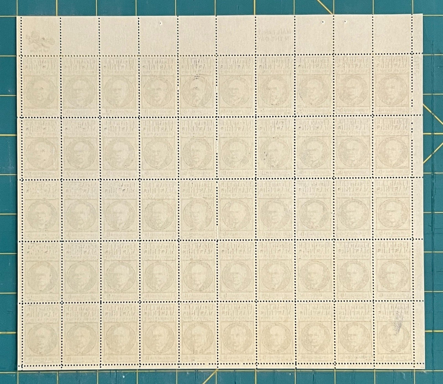 US 1405 Mint Sheet (MNH) Edgar Lee Masters Poet 6-Cent 1970 ZAYIX