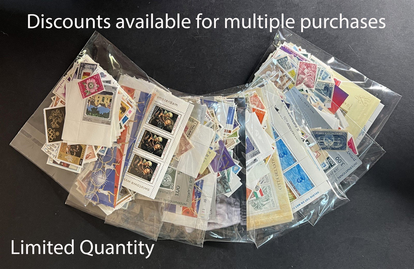 Mint Worldwide Stamp Mixture Unchecked Off Paper Lot Kiloware 1 oz/28g ZAYIX