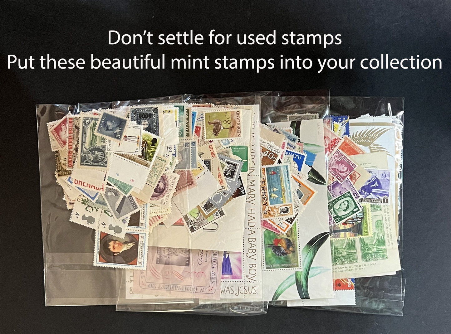 Mint Worldwide Stamp Mixture Unchecked Off Paper Lot Kiloware 1 oz/28g ZAYIX