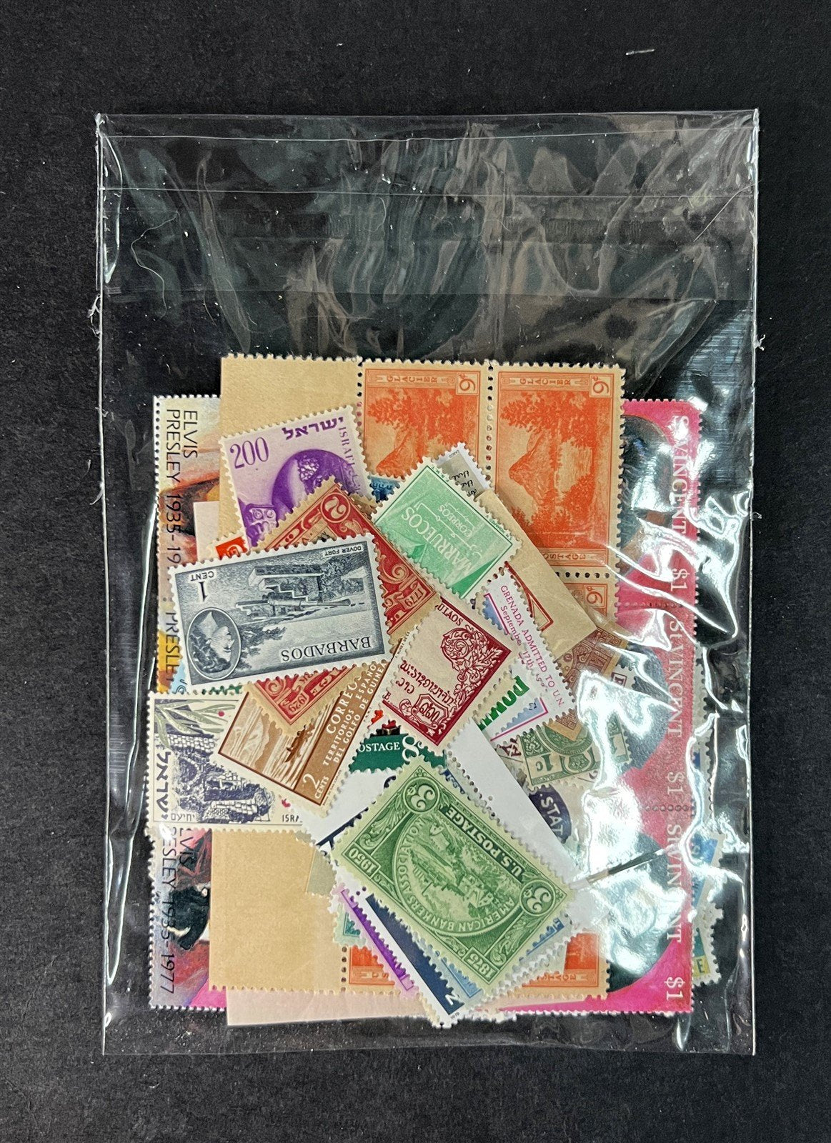 Mint Worldwide Stamp Mixture Unchecked Off Paper Lot Kiloware 1 oz/28g ZAYIX