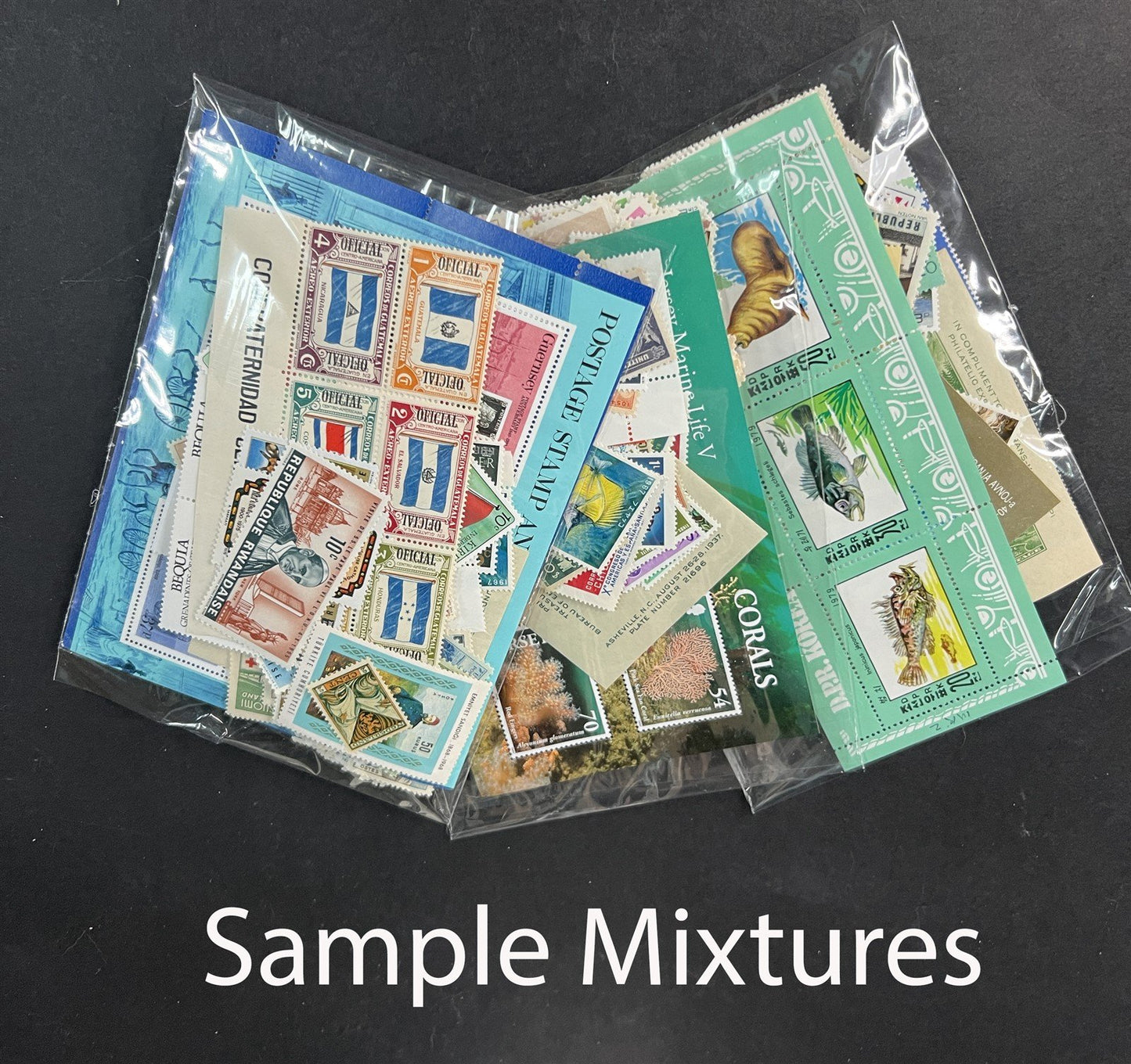 Mint Worldwide Stamp Mixture Unchecked Off Paper Lot Kiloware 1 oz/28g ZAYIX