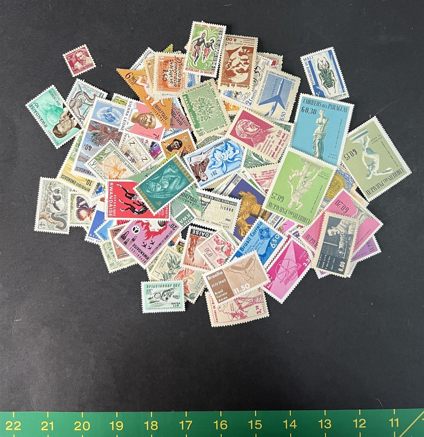 Mint Worldwide Stamp Mixture Unchecked Off Paper Lot Kiloware 1 oz/28g ZAYIX