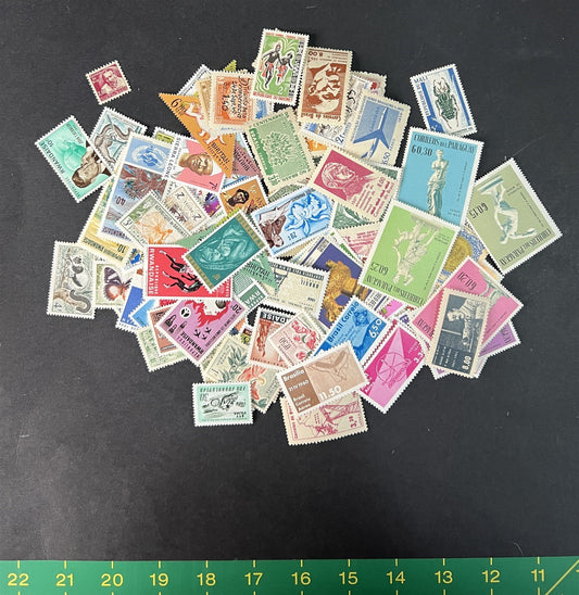 Mint Worldwide Stamp Mixture Unchecked Off Paper Lot Kiloware 1 oz/28g ZAYIX