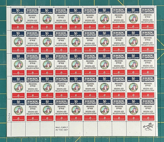 US 1421-1422 Mint Sheet (MNH) Disabled American Veterans 6-Cent 1970 ZAYIX