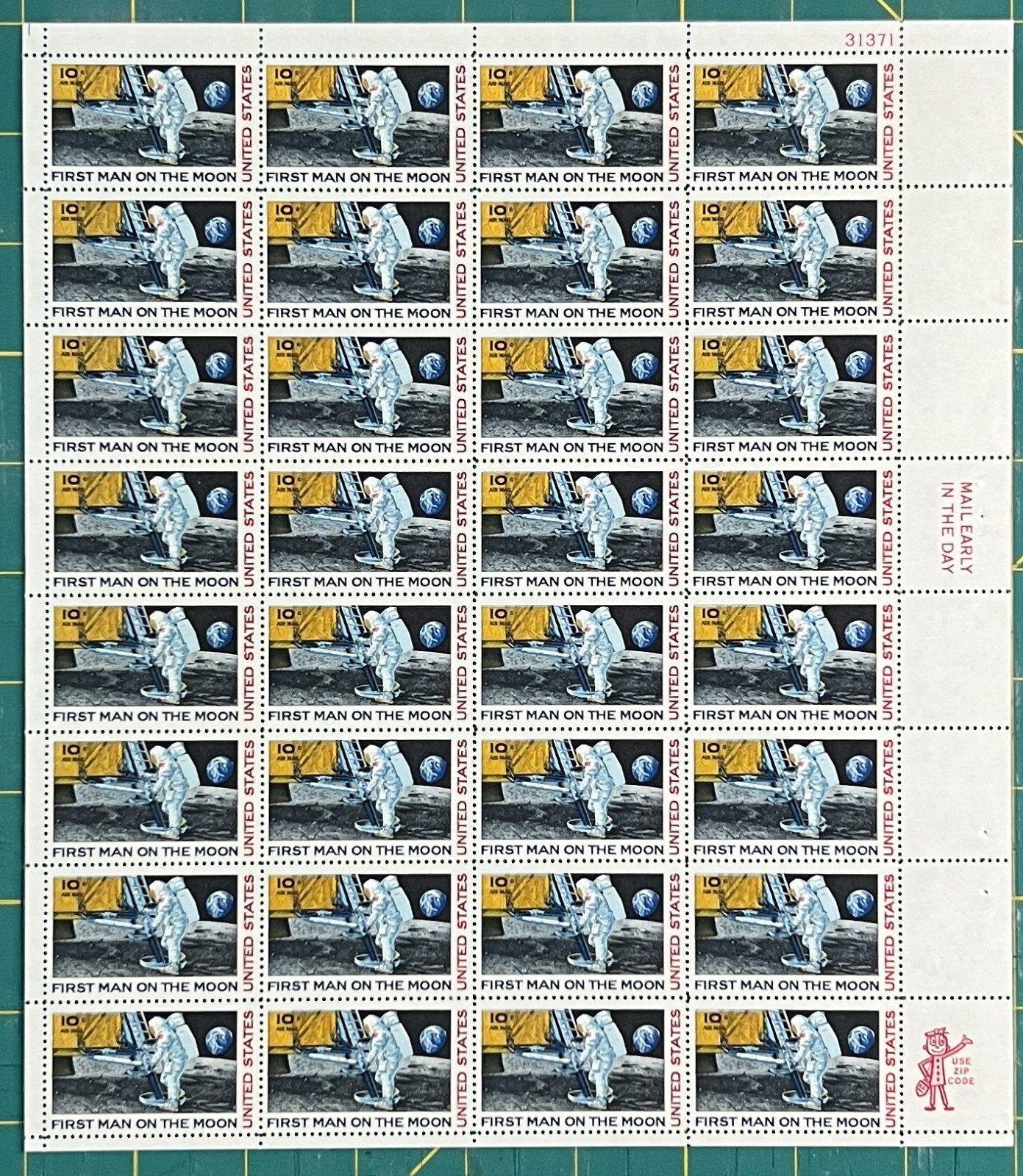 US C76 Mint Sheet (MNH) First Moon Landing 10-Cent 1969 ZAYIX