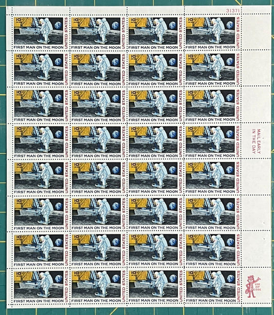US C76 Mint Sheet (MNH) First Moon Landing 10-Cent 1969 ZAYIX