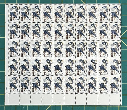 US 1241 Mint Sheet (MNH) John J Audubon Columbia Jays 5-Cent 1963 ZAYIX