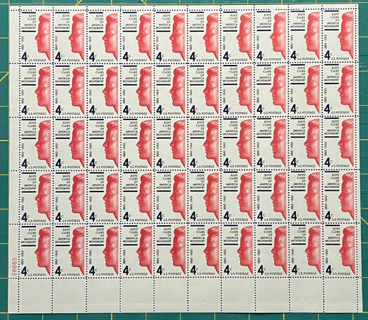 US 1960 4¢ Boys’ Club of America Mint Sheet MNH (Scott 1163) – ZAYIX